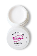 CREATOR UV GEL Eco Uwhite 0,5 oz гель однофазный низкотемпературный ультро белый 14г